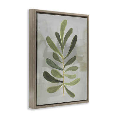 Cadre flottant simple branche verte, conception par Lanie Loreth