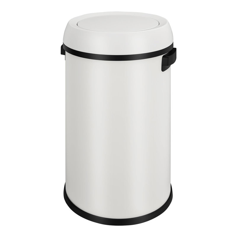 Poubelle à battant 17 gallons / 65 L, poubelle en acier inoxydable, poubelle de qualité commerciale