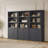 Cesiro 6-Tier Bookcase With 2 Fluted Doors And Adjustable Shelves-228533505