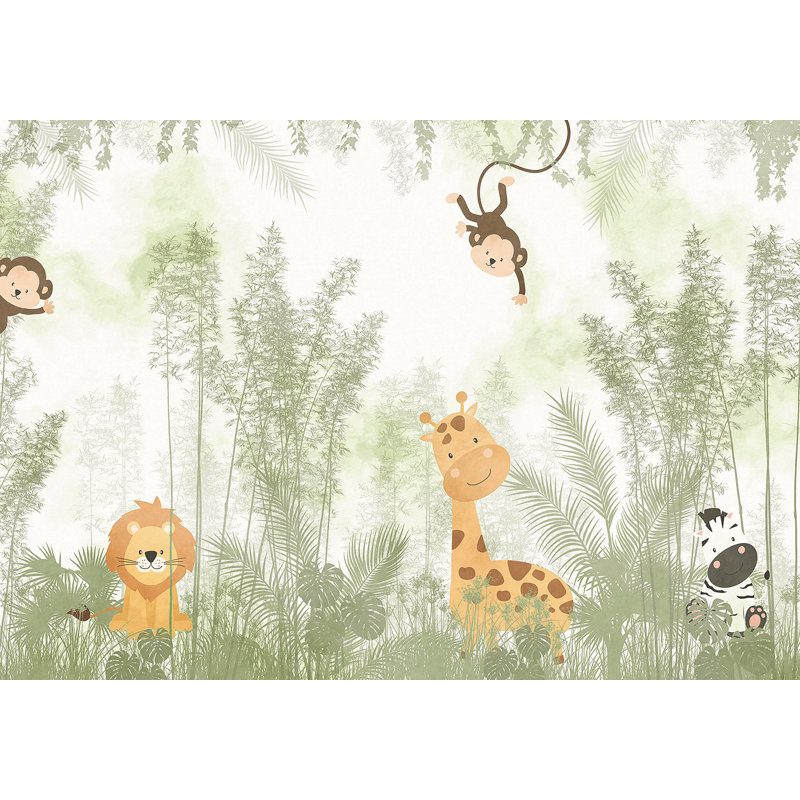 Superfresco Easy Roarsome Print To Order Fixed Size 2.8m x 3m Mural, Green