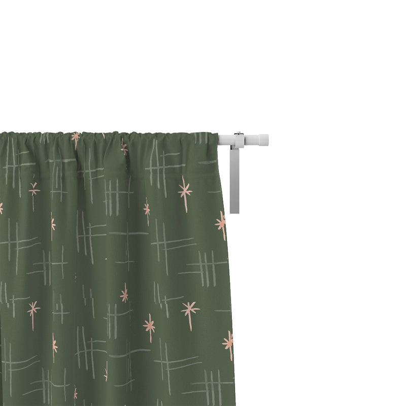 Panneaux de rideaux semi-transparents abstraits, L 20 po x L 52 po