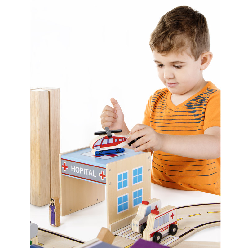 Community Buildings Block Play Learning Toys