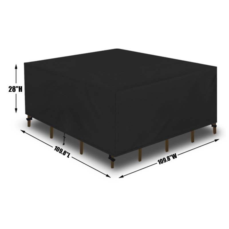 Square Furniture Cover, 28" H x 109.8" W x 109.8" D
