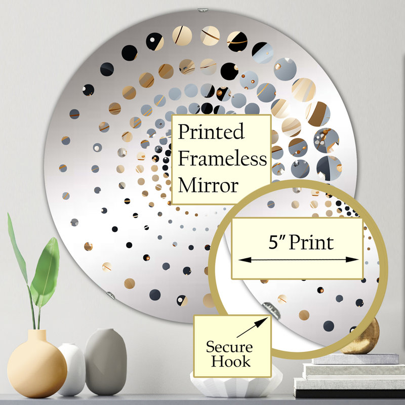 Circle Wall Mirror, 23.6" x 23.6"