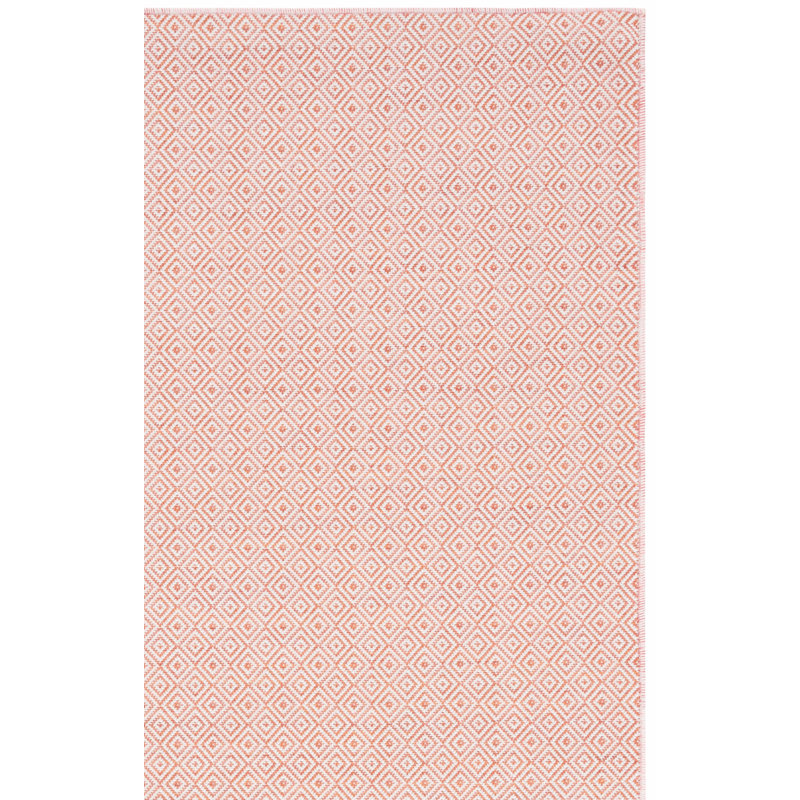 Hukill 230 Area Indoor/Outdoor Area Rug In Terracotta / Ivory, Square 6'5"