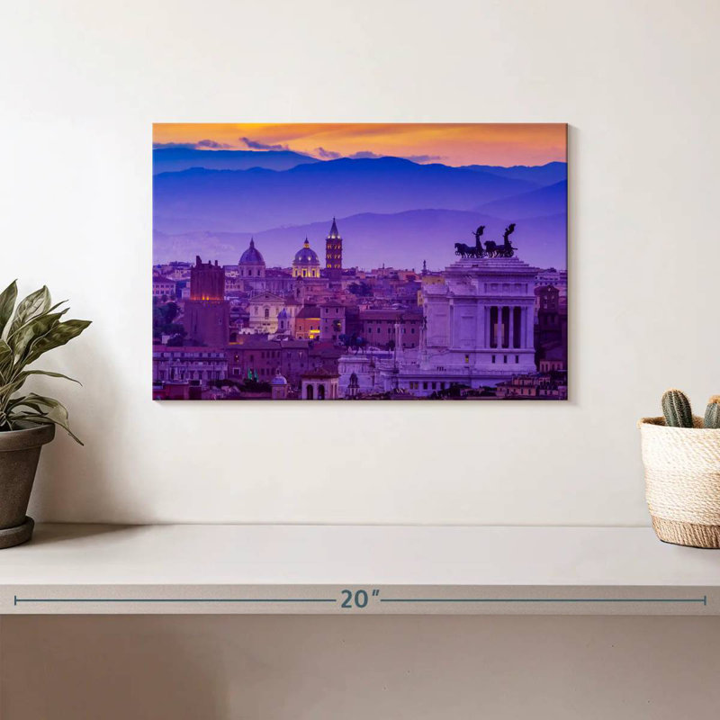 Sirci Rome en mauve, H 8 po x l 12 po