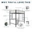 Lit mezzanine simple avec bureau et tablettes-1789409599