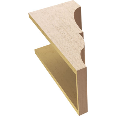 Asheboro Rough Cedar Woodgrain TimberThane Corbel, Primed Tan