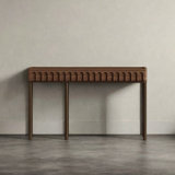 Retro Minimalist Console Table With 2 Drawers