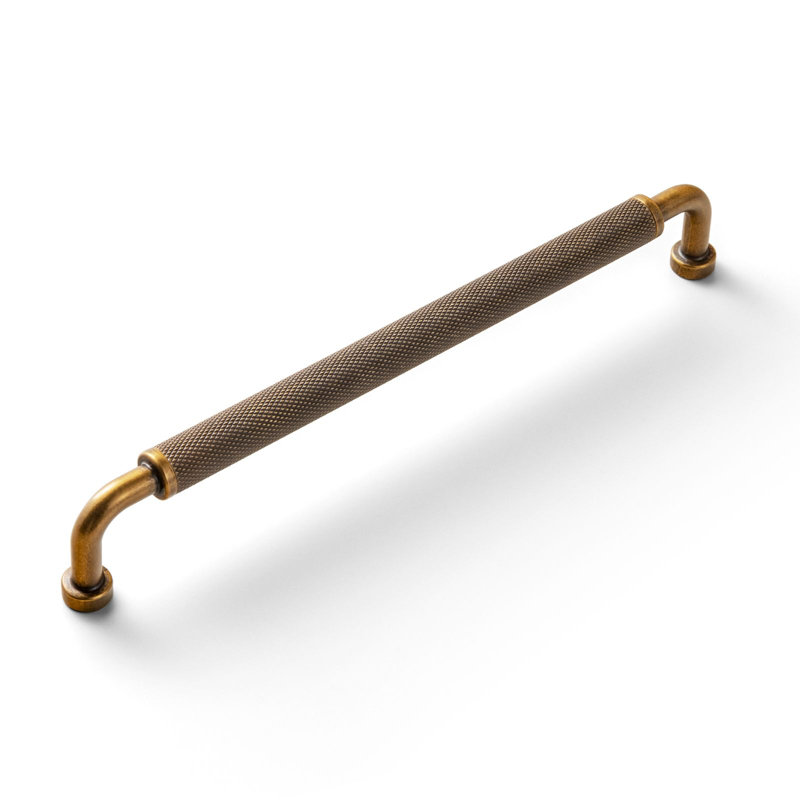 Poignée barre antidérapante en filet, 7.6", Laiton antique
