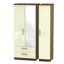 Yvette 3 Door Manufactured Wood Wardrobe-23704025-18860341