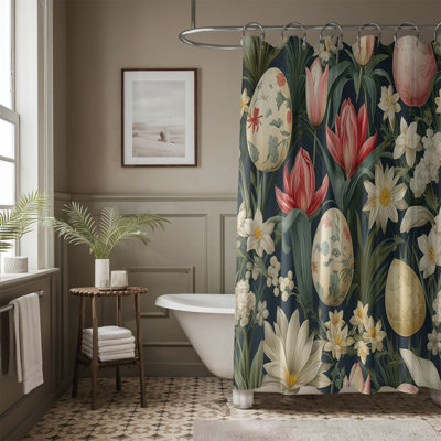 Rideau de douche standard 1 pièce Spring Bloom