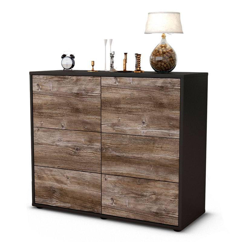 Reposa 92cm Sideboard, Anthracite/Driftwood