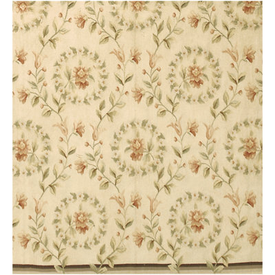 Wool Floral Area Rug