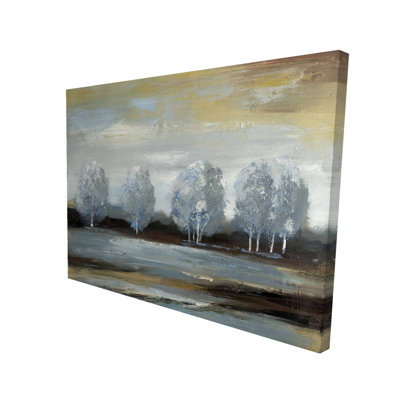 Paysage gris - Toile moderne pour la décoration de salon | Home Art