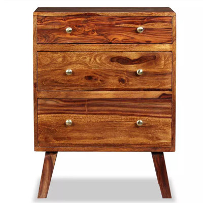 Natalie 60cm W Solid Wood Bedside Table