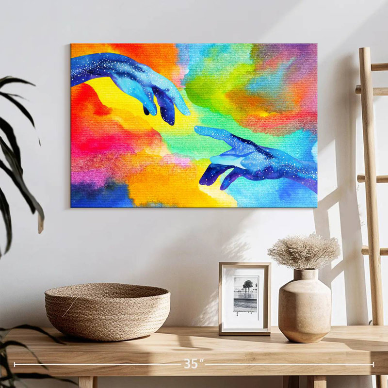 Keiraleigh Abstract Creation Hands, 16" H x 24" W