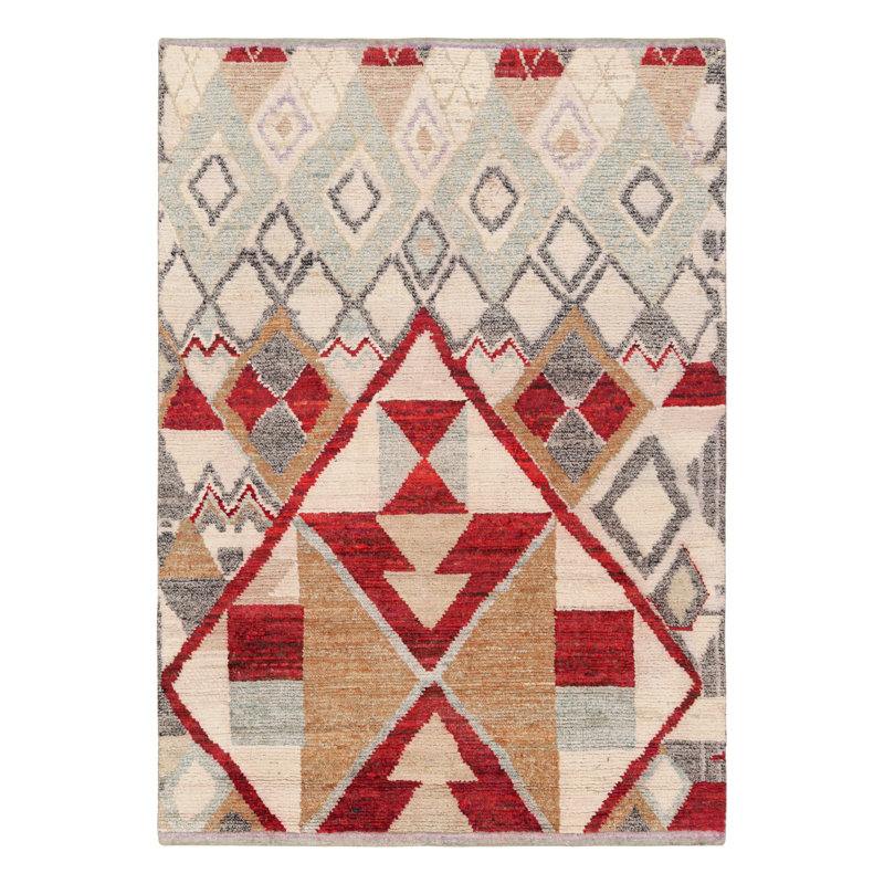One-of-a-Kind 4'10" X 6'11" No Wool Area Rug Polychromatic