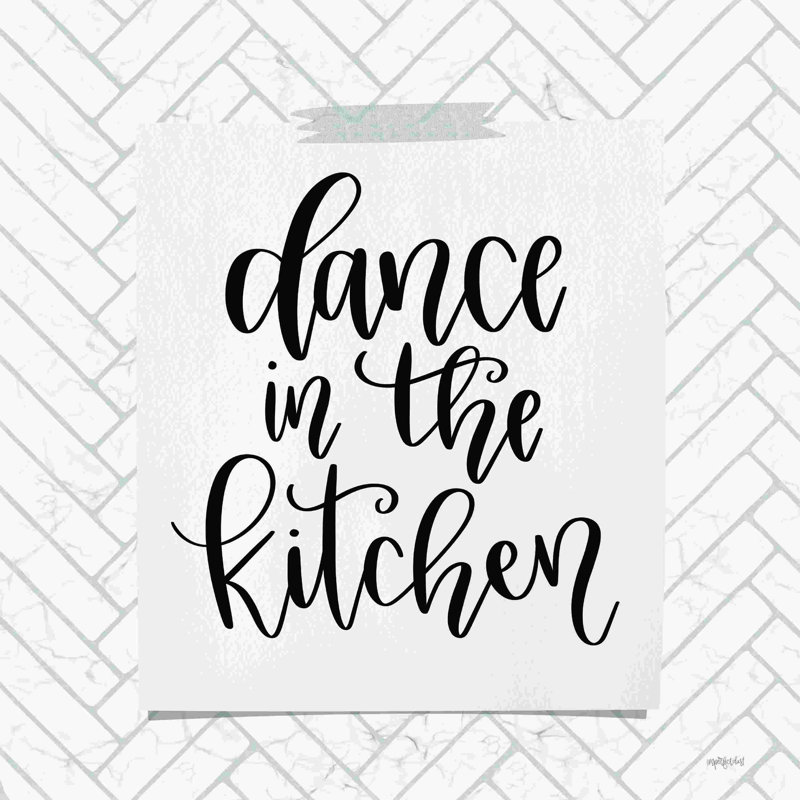 Danse dans la cuisine 2884072, H 12 po x l 12 po, Non, Wrapped Canvas