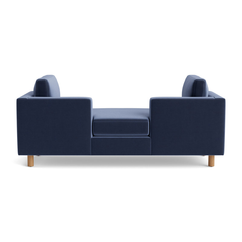 Hunter Lounge, Performance Velvet - Indigo, Natural