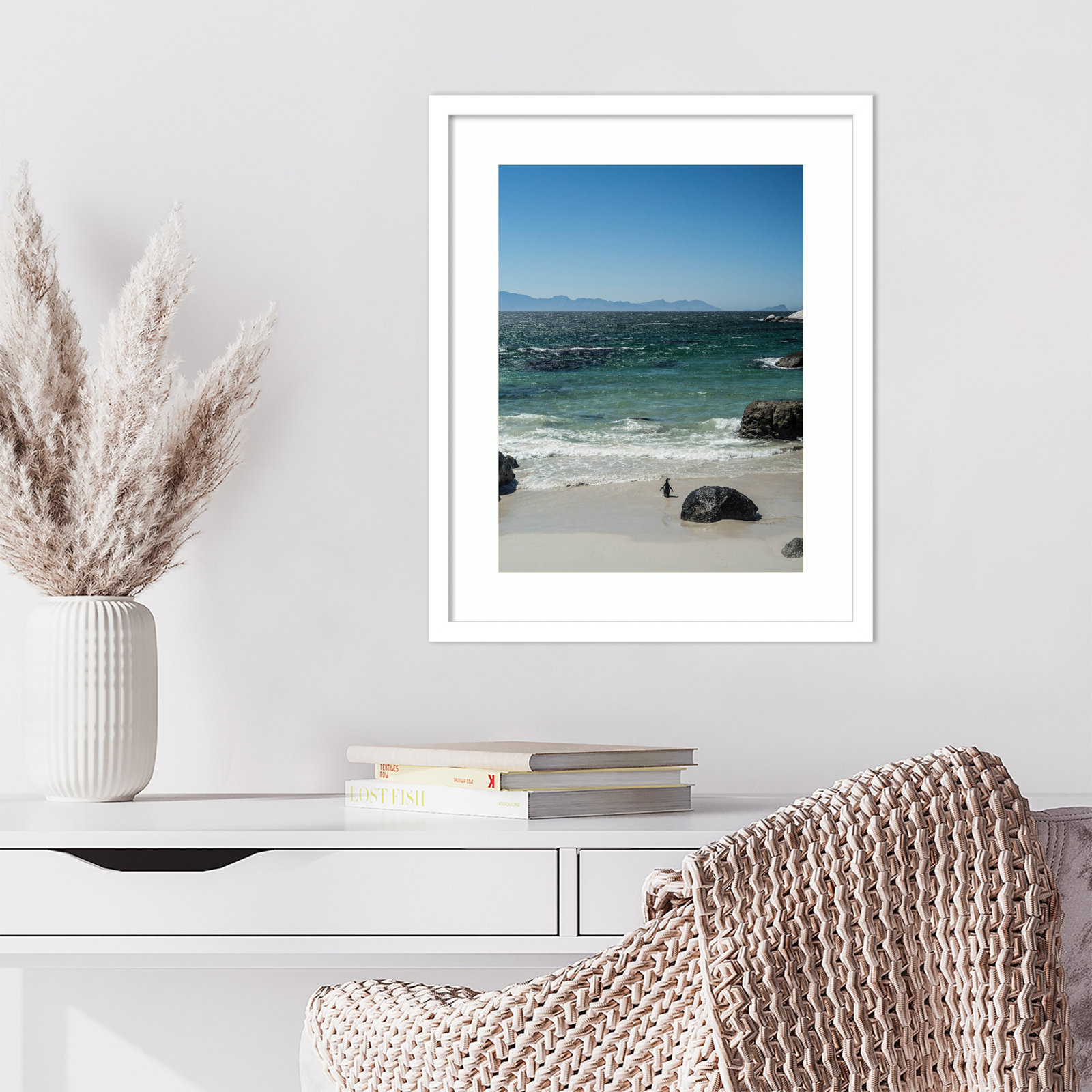Nisbet "Heading Out to Sea" Print, White, 21" H x 17" W