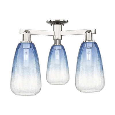 Jacquette - 3 Light Semi-Flush Mount