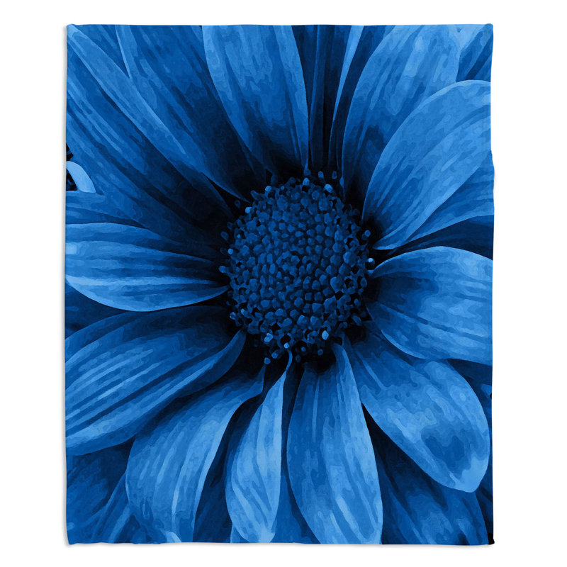  Couverture douce en sherpa, 68 po x 80 po, Bleu