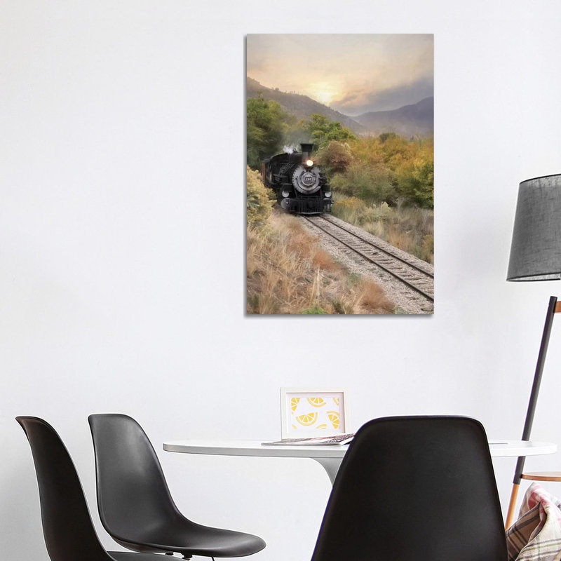 Durango Train At Sunset by Lori Deiter - Print on Canvas, 101.6cm H x 66.04cm W x 3.81cm D, Wrapped Canvas