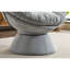 Fauteuil gris en chenille gris - Siège pivotant de luxe à 360 degrés-1555221654