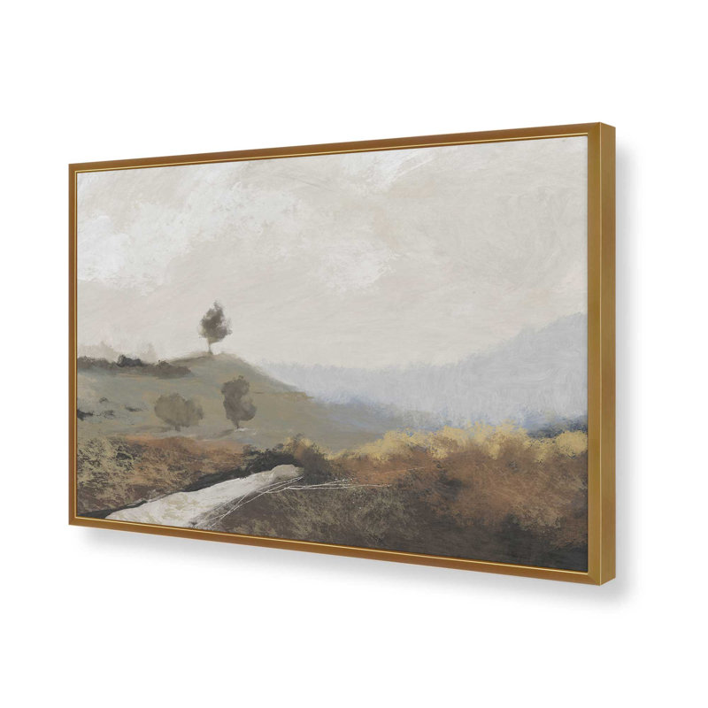 La Collina par Dan Hobjour, reproduction d'art, H 32 po x l 48 po, Doré