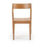 Chaise d'appoint moderne en bois massif Linzy-108822774