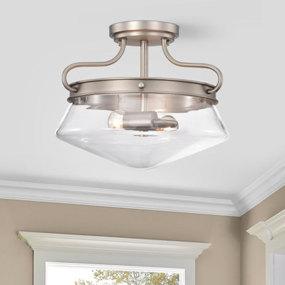 Briaroaks Glass Semi Flush Mount