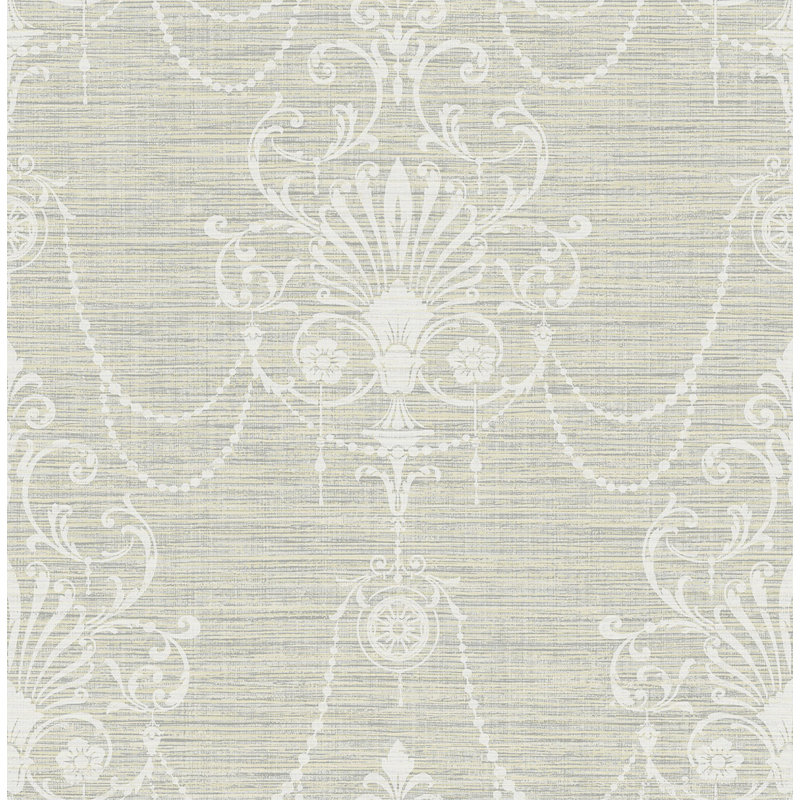 Papier peint damassé Seabrook Designs Roksolana, Fumée