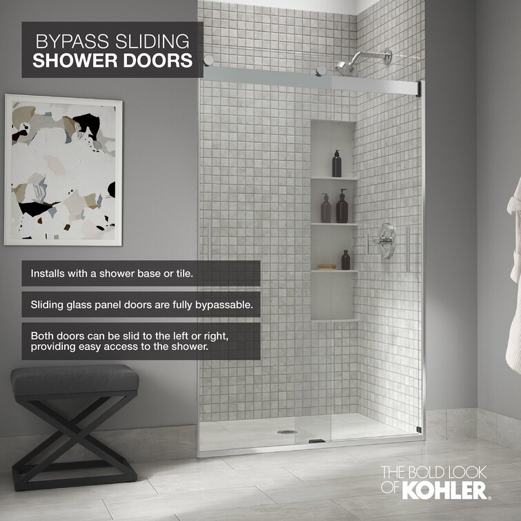 Kohler K-707546-L Revel 74 High x 39-1/8 - 44 Wide Pivot