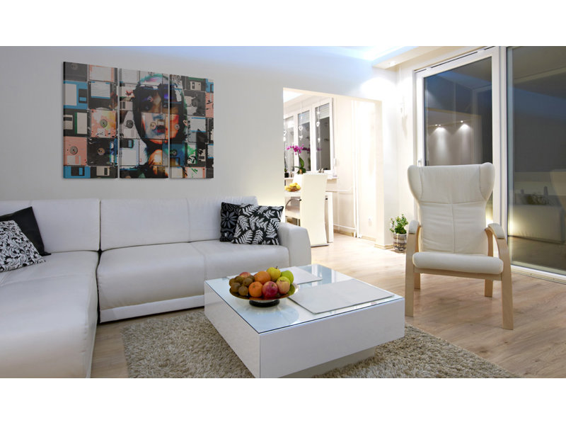 3 Piece No Frame Print on Canvas, 60cm H x 90cm W