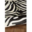 Tapis noir en cuir de vache naturel avec envers en suède Marsden