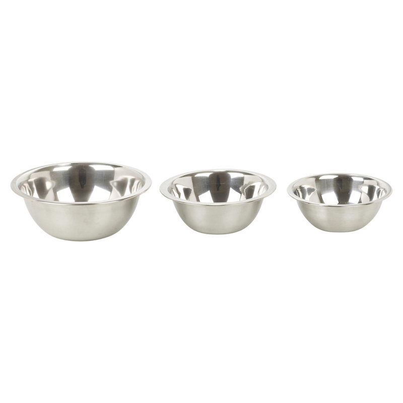 3-Piece Stainless Steel Mixing Bowl Set