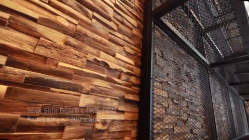 MURdesign Ultra True Bead Recycled Wood Wall Panel 48-inch x 97