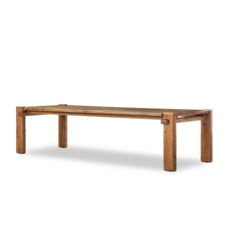 Marcia Solid Oak Dining Table, Natural Reclaimed French Oak