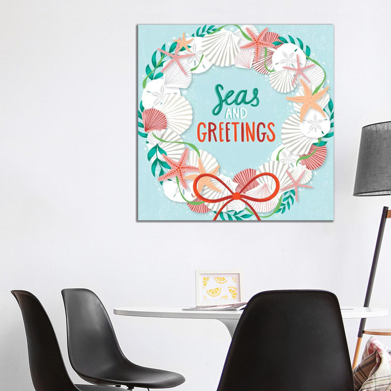 Seas & Greetings III by Arrolynn Weiderhold - Wrapped Canvas Print