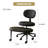 Ergonomic Multi-Position Office Chair with Swivel Seat and Adjustable Footrest for Enhanced Posture Support and Focus During Work or Meditation Sessions-1521262414