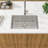 27"W Single Bowl Stainless Steel Undermount Kitchen Sink