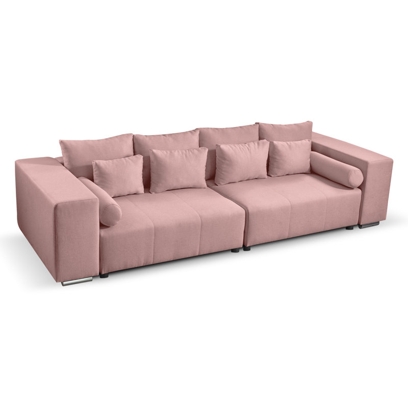 Afonso 4 Seater Sofa Bed, Pink