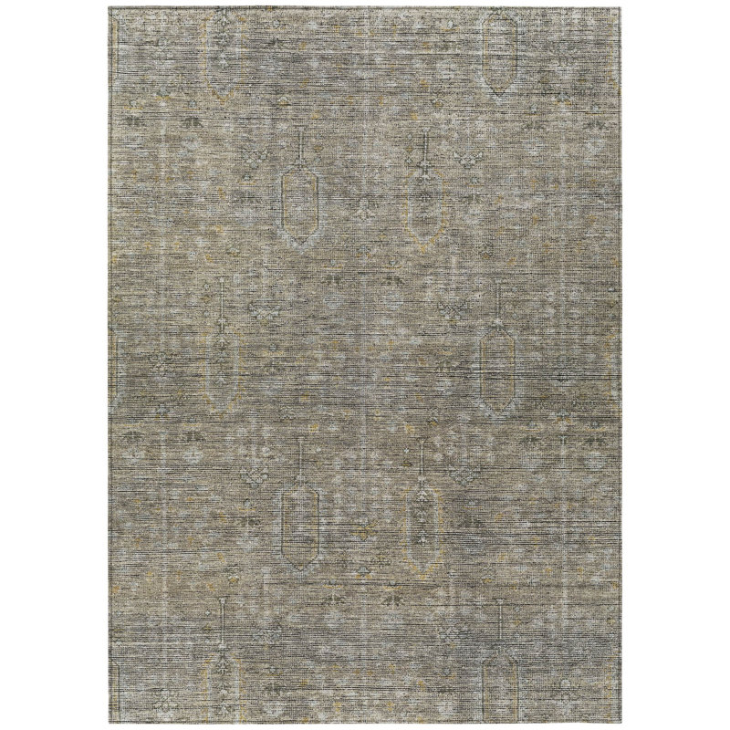 Tapis beige lavable 10 pi x 14 pi Southwestern