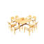 Vellore Outdoor 7 - Piece Teak Dining Set-2064991792