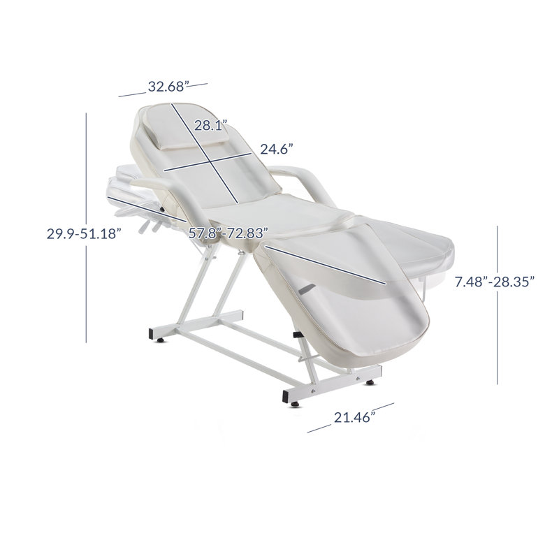 Glyndon 57.6'' Adjustable Folding Table