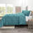 Double Brushed Pleated Duvet Cover Set-1138808771-1138794258