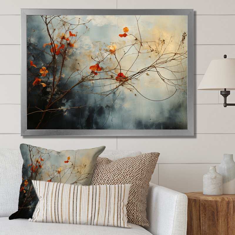 Sky Photo Celestial Whispers I - Plants Canvas Prints, Cadre photo argenté, H 30 po x l 40 po x P 1,5 po