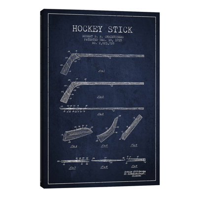 Hockey Stick by Aged Pixel - Wrapped Canvas Print