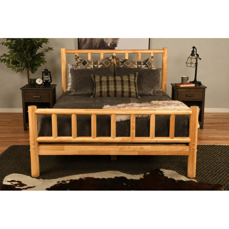 Cartha Solid Wood Spindle Bed, Full / Double